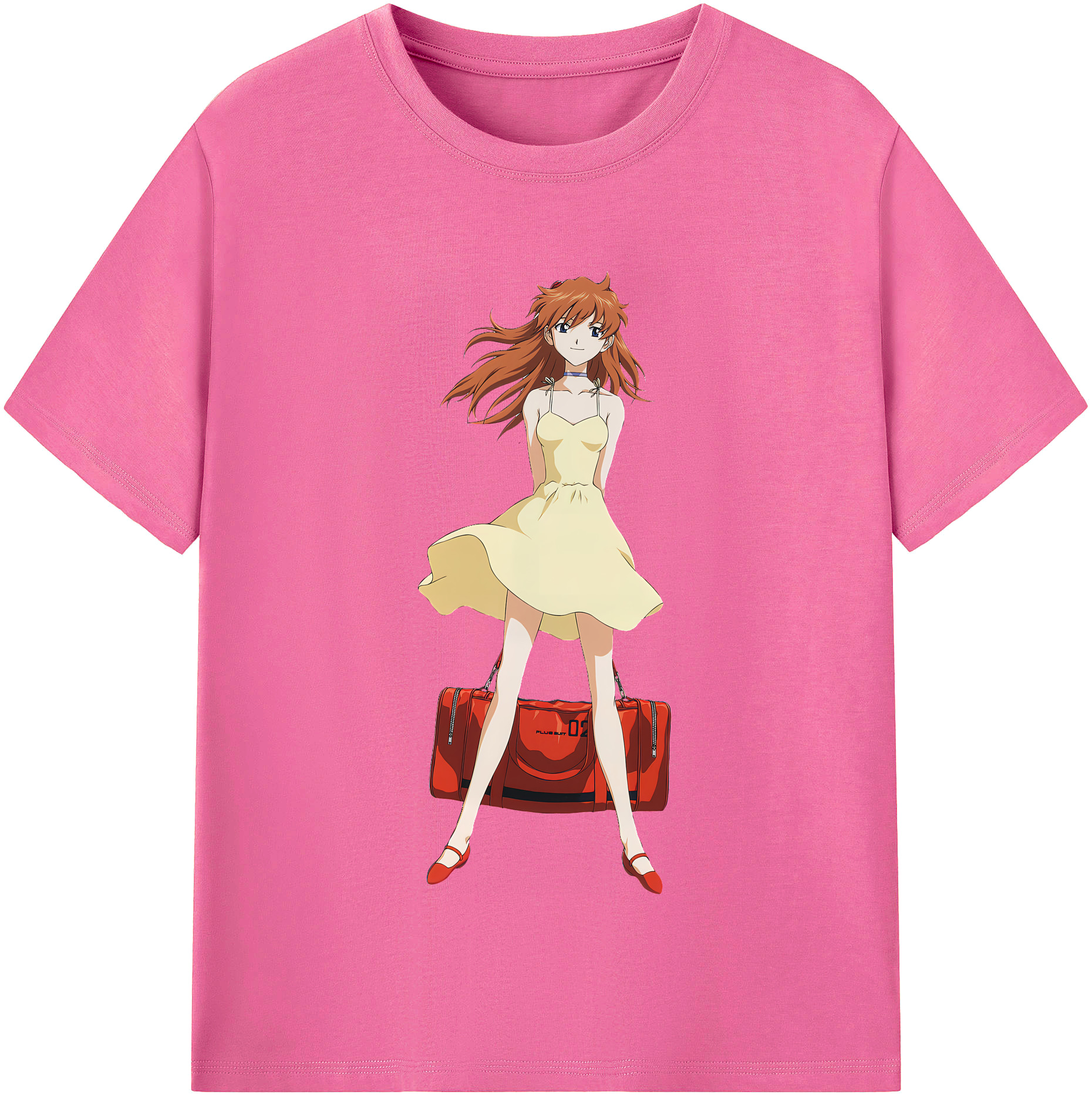 （画像用） EVA 新世紀エヴァンゲリオン レディースカジュアルプリントTシャツ（綿100％）